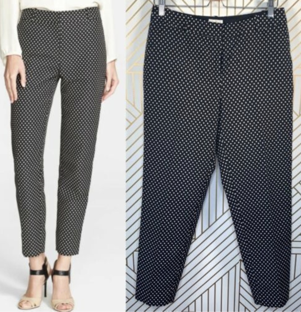 KATE SPADE Margaux Cafe Polka Dot Cropped Pants